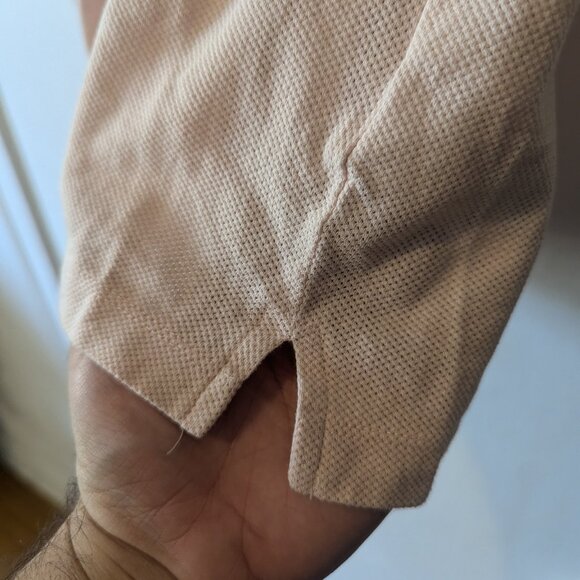 SUNSPEL - Salmon pink cotton polo shirt - Sz M - Picture 4 of 6